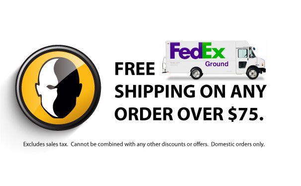 Free FedEx Ground Shipping With $75 Order - HeadBlade