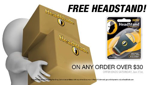 Free HeadStand With Any Order Of $30 Or More! [Offer Closed] - HeadBlade