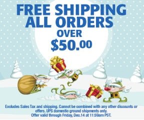 FREE UPS Ground Shipping For Orders Over $50! - HeadBlade