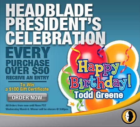 President’s Day Celebration – Win A $100 Gift Certificate! - HeadBlade