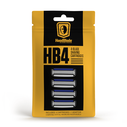 HB4 - Blade Cartridge Refills - 4ct - HeadBlade
