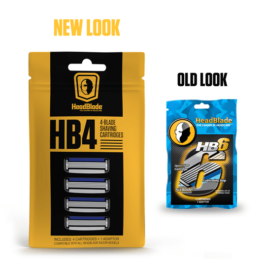 HB4 - Blade Cartridge Refills - 4ct - HeadBlade