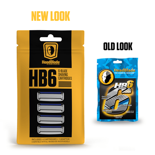 HB6 - Blade Cartridge Refills - 4ct - HeadBlade