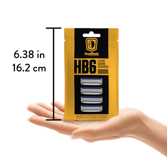 HB6 - Blade Cartridge Refills - 4ct - HeadBlade