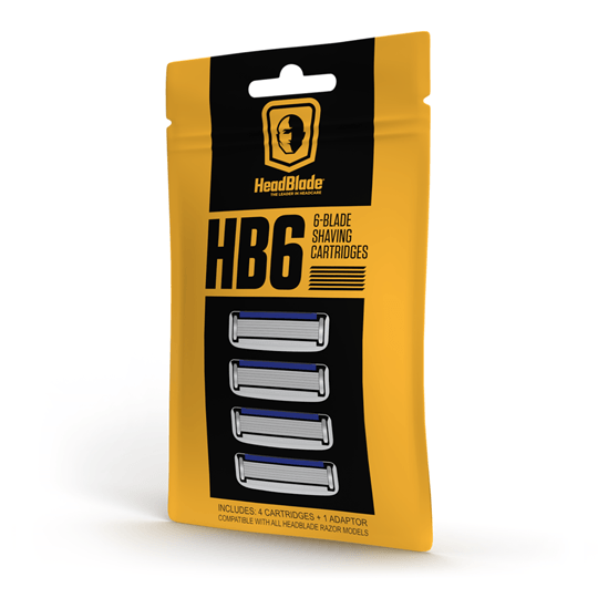 HB6 - Blade Cartridge Refills - 4ct - HeadBlade