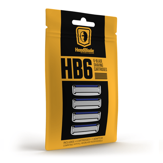 HB6 - Blade Cartridge Refills - 4ct - HeadBlade