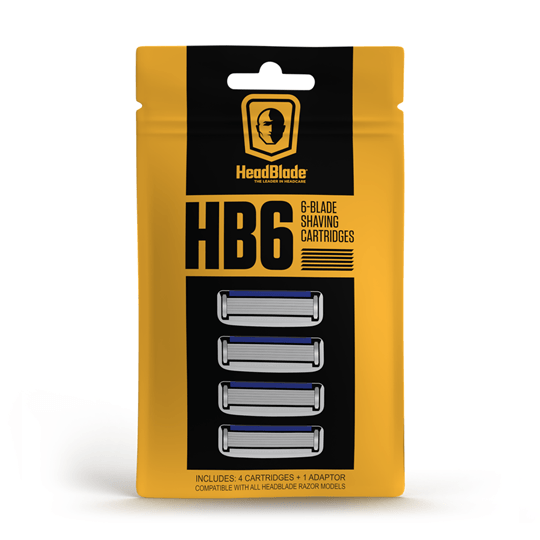 HB6 - Blade Cartridge Refills - 4ct - HeadBlade