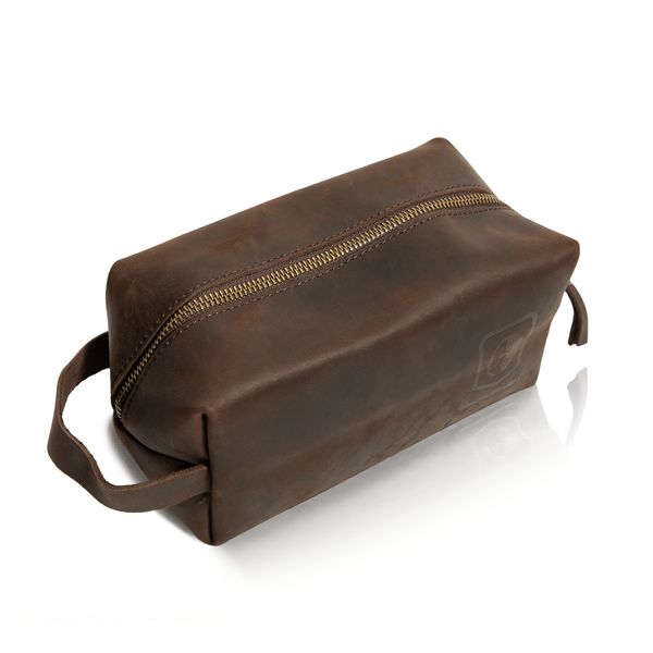 Luxury Leather Dopp Bag - HeadBlade