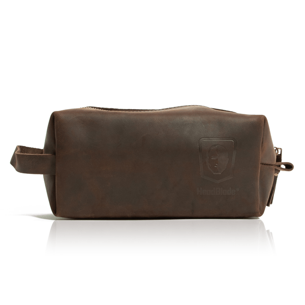 Luxury Leather Dopp Bag - HeadBlade